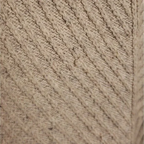 J. Jill Womens Oatmeal Lagan Look Oversized Textured Sweater Small - Picture 3 of 6